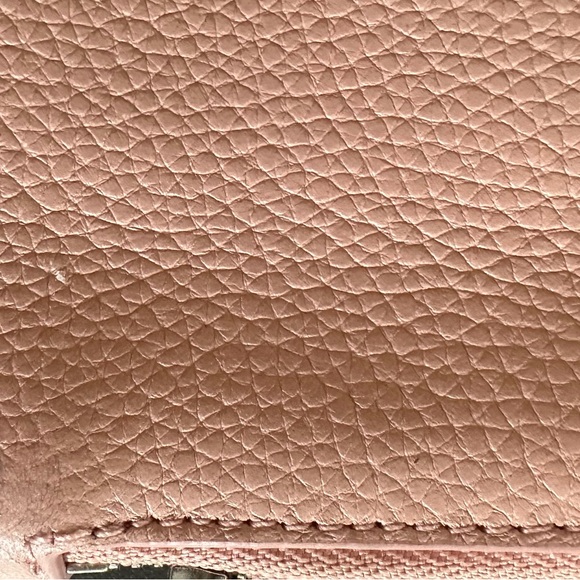 Coach double wristlet, light pink. One zip pocket has two card holders - Picture 4 of 5